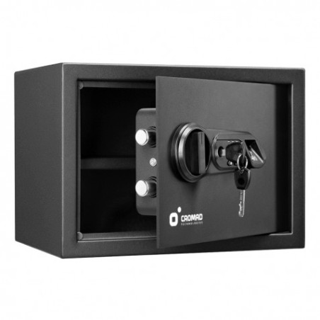 CAJA FUERTE ELECTRÓNICA CON DETECTOR DE HUELLA 250X350X250MM CROMAD