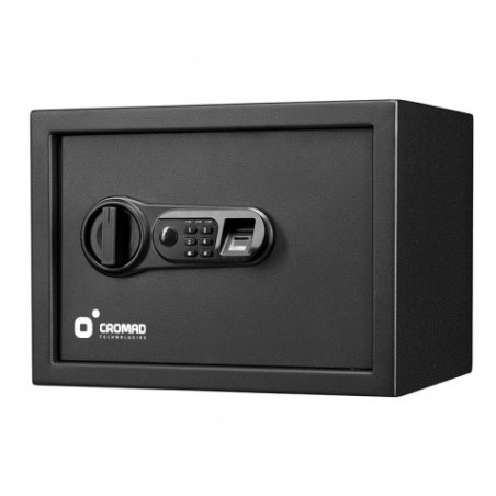 CAJA FUERTE ELECTRÓNICA CON DETECTOR DE HUELLA 250X350X250MM CROMAD