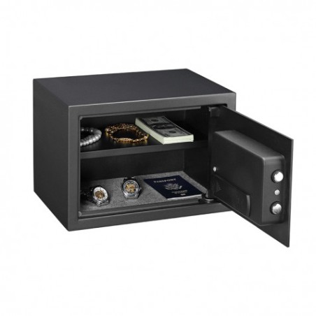 CAJA FUERTE ELECTRÓNICA CON DETECTOR DE HUELLA 250X350X250MM CROMAD