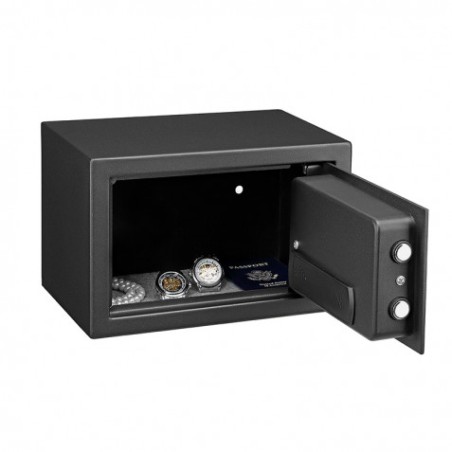 CAJA FUERTE ELECTRÓNICA CON DETECTOR DE HUELLA 200X310X200MM CROMAD