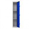 TAQUILLA METÁLICA 3 PUERTAS 1800X300X500MM AZUL CROMAD