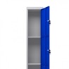 TAQUILLA METÁLICA 3 PUERTAS 1800X300X500MM AZUL CROMAD