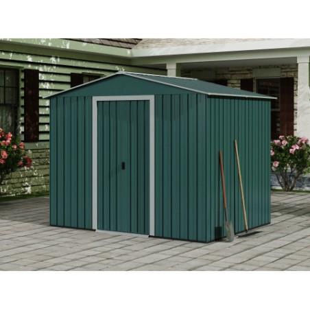CASETA DE METAL | PUERTAS CORREDERAS 185.5X245X208CM (4.5M2) VERDE SUNGARDE