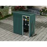 CASETA DE METAL | PUERTAS CORREDERAS 91X151X182CM (1.37M2) VERDE SUNGARDEN