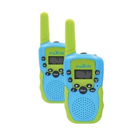 PACK 2 WALKIE TALKIE MXWT-200 VERDE-AZUL MAXLIFE