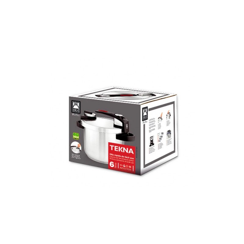 OLLA RAPIDA TEKNA 22CM 7 LITROS INOX BRA
