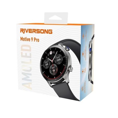 SMARTWATCH MOTIVE 9 PRO| 1.43" AMOLED | IP68 | CARGA MAGNETICA | RIVERSONG