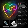 LAMPARA DECORATIVA NEON LED LOVE IN HEART FOREVER