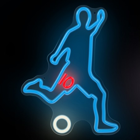 LAMPARA DECORATIVA NEON LED FOOTBALLER FOREVER