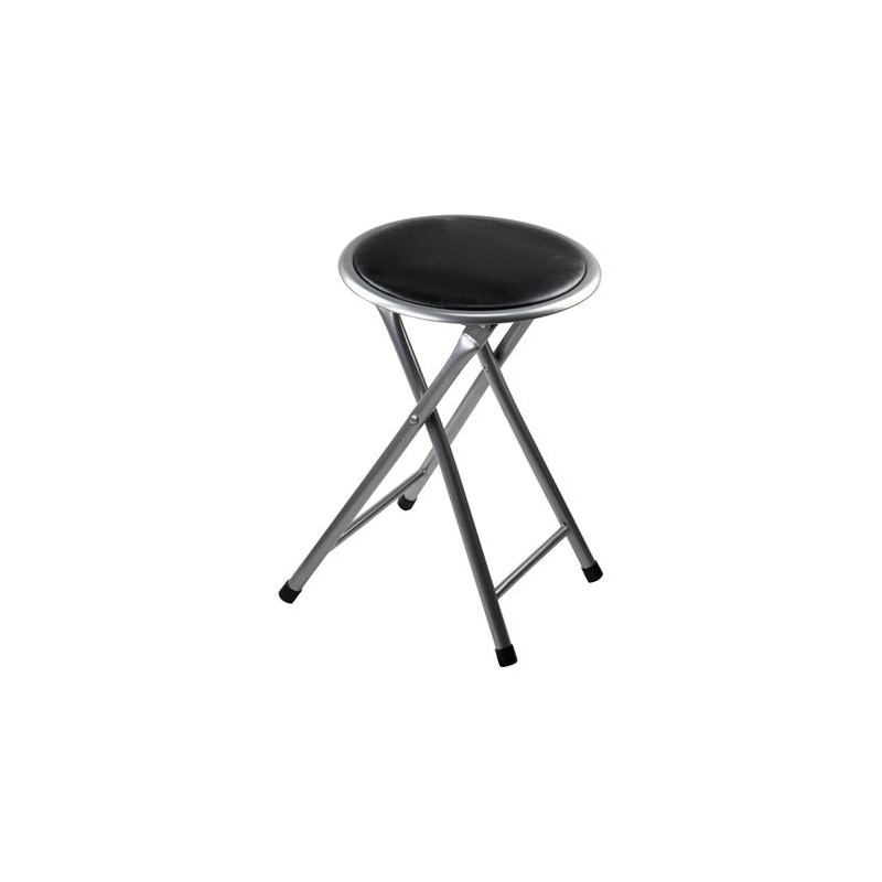 TABURETE PLEGABLE NEGRO 30X31X45...