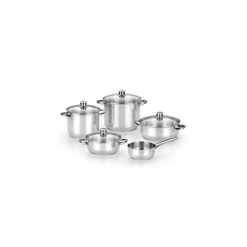BATERIA DE COCINA 5 PIEZAS ACERO INOX...