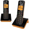 TELÉFONO INALÁMBRICO DUO S280 NEGRO / NARANJA ALCATEL