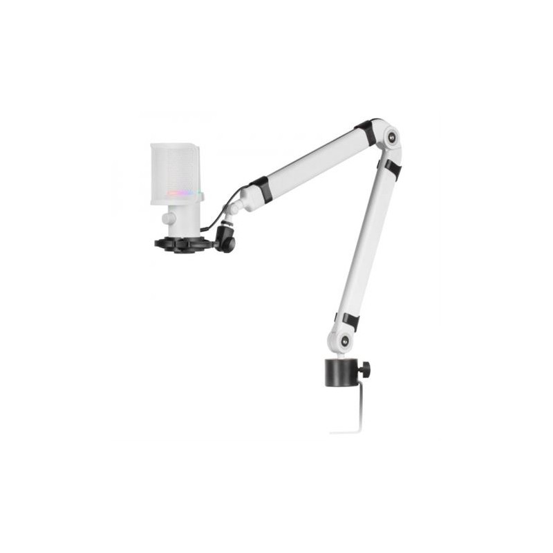 MICROFONO MMIC-XT BLANCO | BRAZO REGULABLE | RGB | ACCESORIOS | MARS GAMING