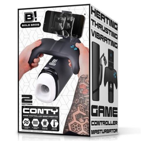 MASTURBADOR MASCULINO CON EFECTO CALOR Y CONTROL TOTAL CONTY BOLD BROS