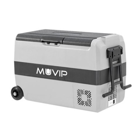 NEVERA PORTATIL CON COMPRESOR 44 LITROS 80W CON RUEDAS DOBLE ZONA MUVIP