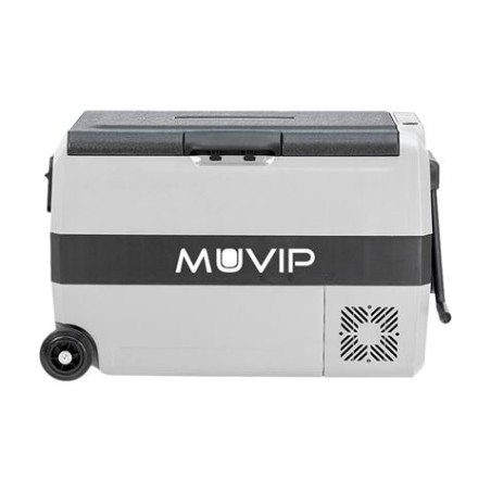 NEVERA PORTATIL CON COMPRESOR 44 LITROS 80W CON RUEDAS DOBLE ZONA MUVIP