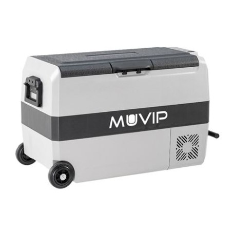 NEVERA PORTATIL CON COMPRESOR 44 LITROS 80W CON RUEDAS DOBLE ZONA MUVIP