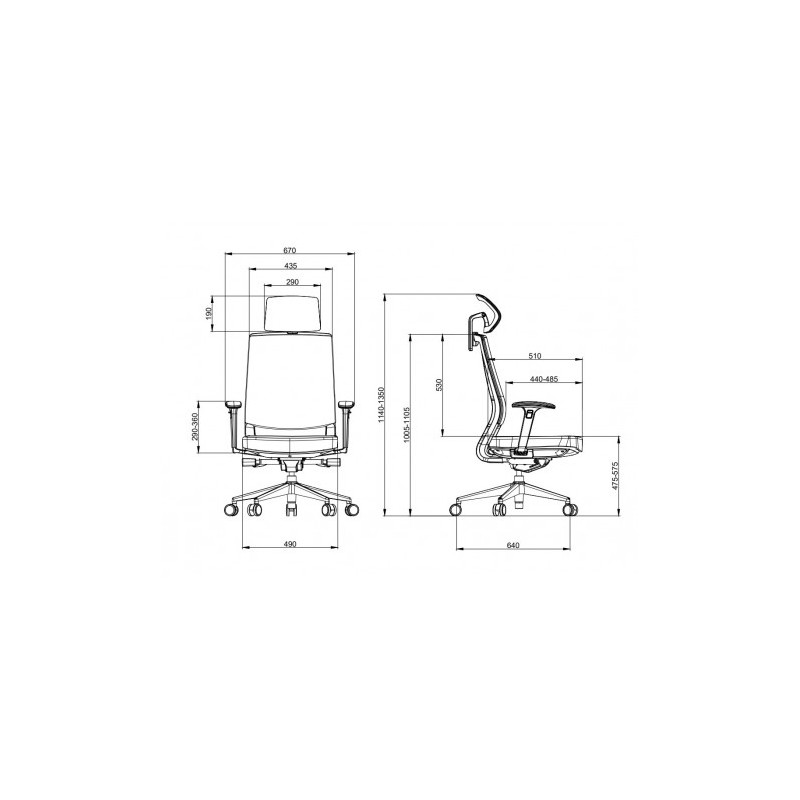 SILLA OFICINA GAMA SENIOR SE1600 CROMAD