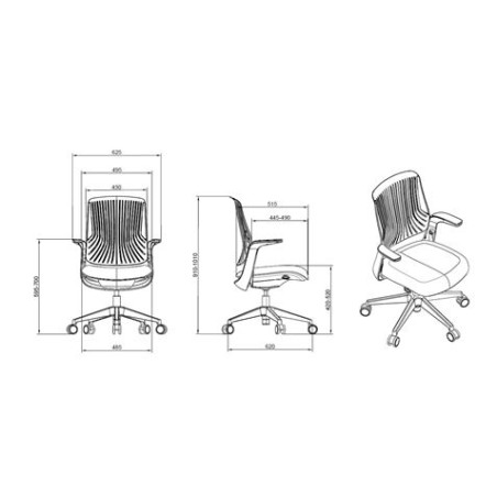 SILLA OFICINA GAMA SENIOR SE1800 CROMAD