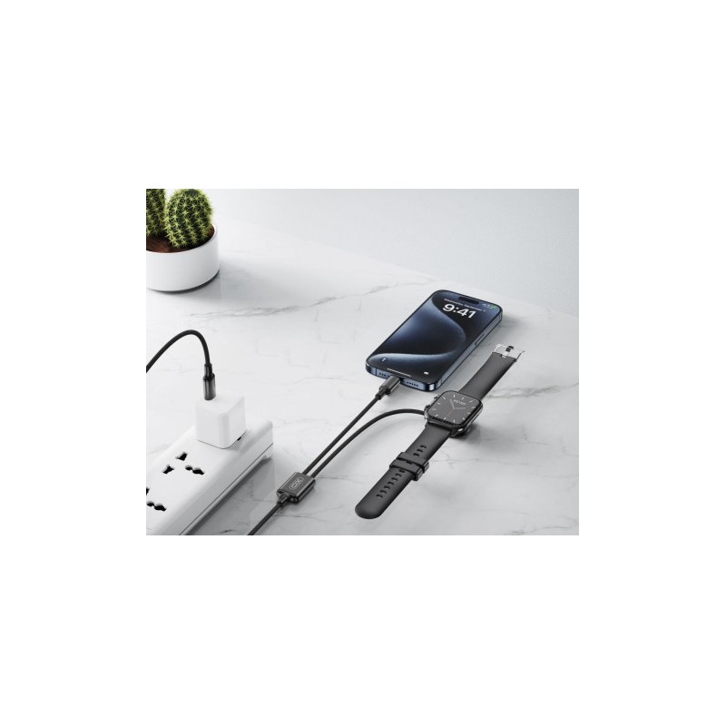 CABLE 2 EN 1 60W TIPO C + CABLE CARGA...