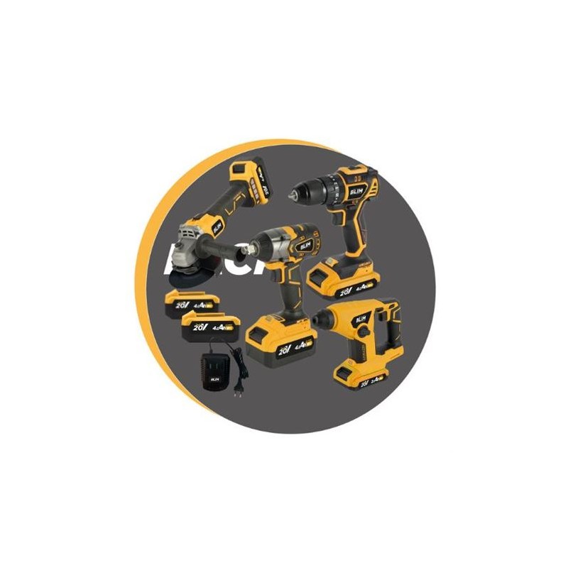 PACK 20V TALADRO + LLAVE DE IMPACTO +...
