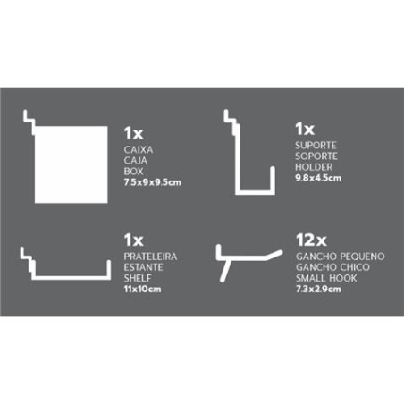 PANEL PARA HERRAMIENTAS 45X45CM METAL MADER