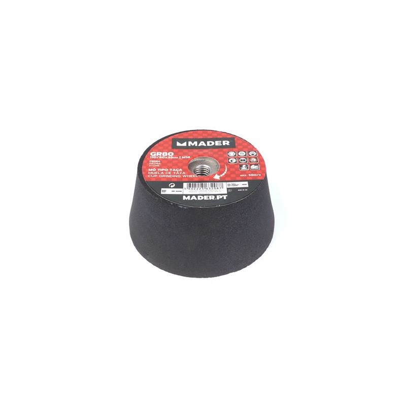 MUELA ABRASIVA GRANO 80 110MM PARA...