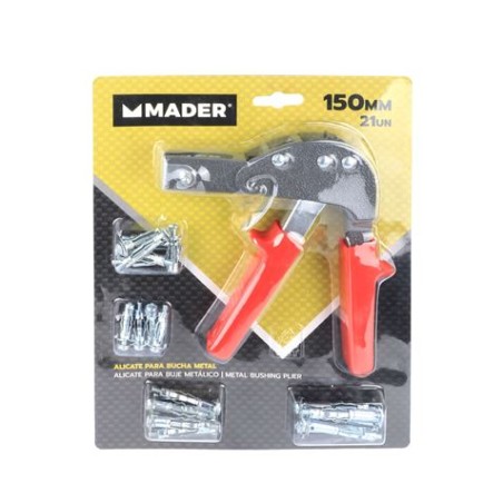 ALICATE PARA BUJE METÁLICO 150MM 21 UNIDADES MADER