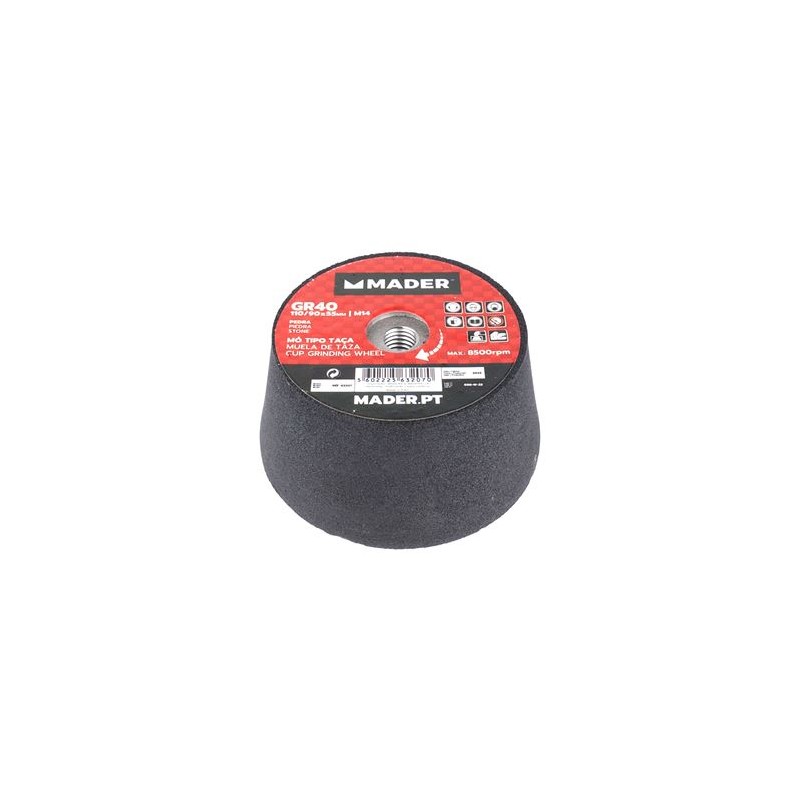 MUELA ABRASIVA GRANO 40 110MM PARA...