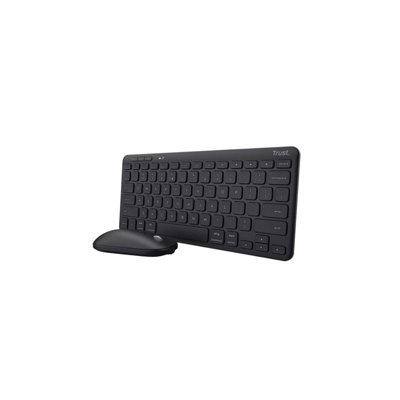 KIT TECLADO Y RATON COMPACTO BLUETOOTH TRUST LYRA
