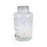 TARRO VIDRIO DISPENSADOR CON GRIFO 8 LITROS LA MEDITERRANEA