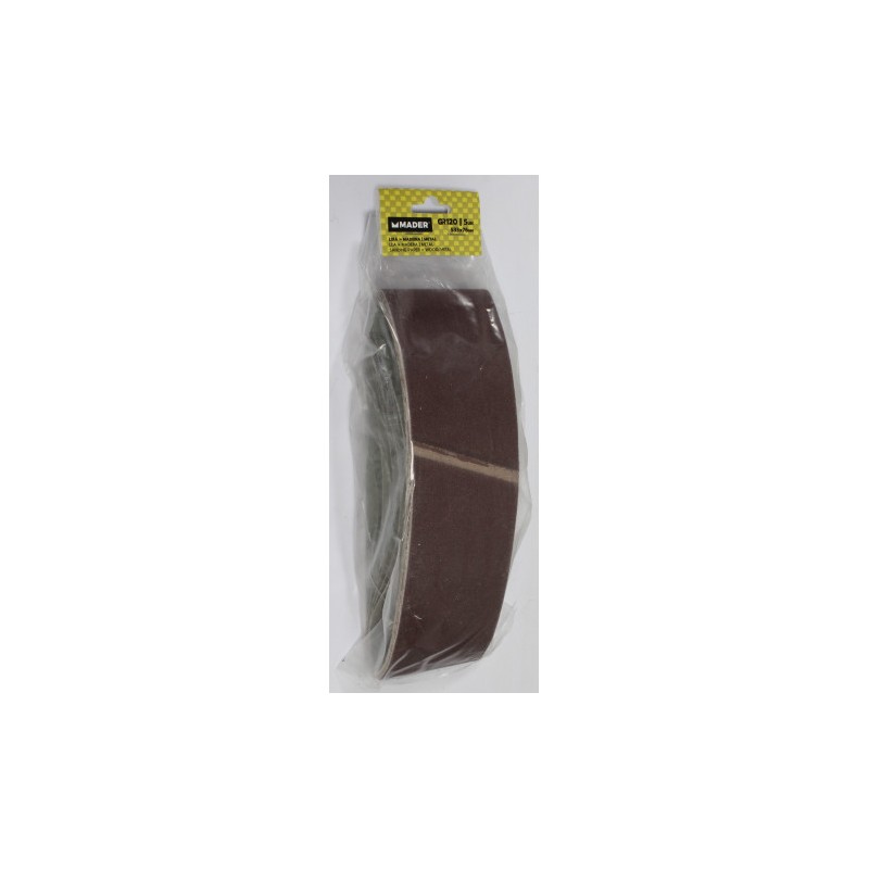 PACK 5 LIJAS MADERA Y METAL 533X76MM GRANO 40 MADER