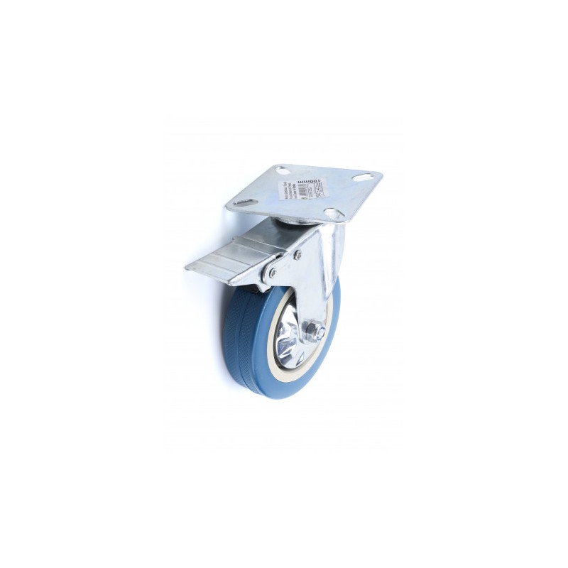 RUEDA GIRATORIA 100MM CON FRENO MADER