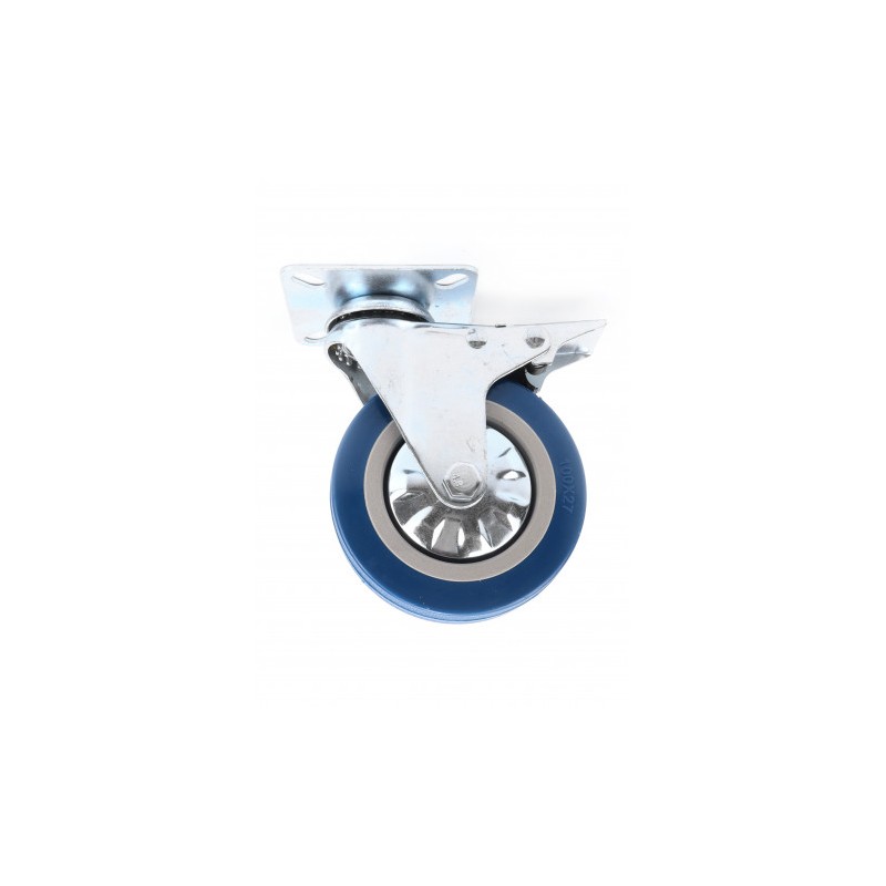 RUEDA GIRATORIA 100MM CON FRENO MADER