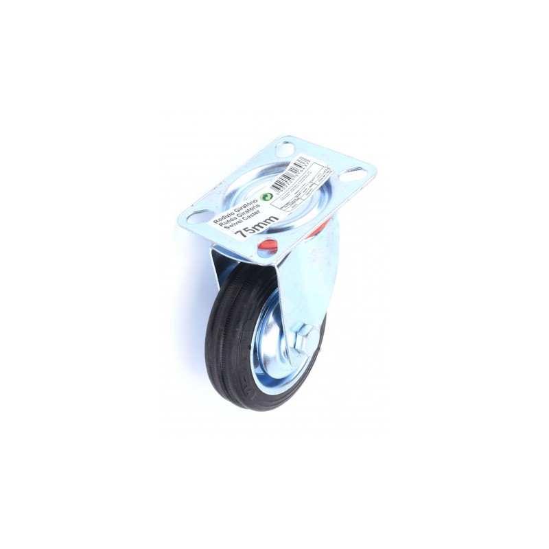 RUEDA GIRATORIA 75MM MADER