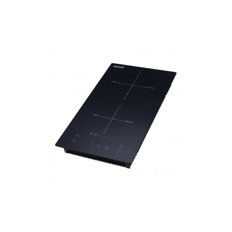 COCINA DE INDUCCIÓN 2 FUEGOS 3300W ENCASTRE + SOBREMESA MUVIP