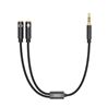CABLE NBR197 MINI JACK A 2 MINI JACK HEMBRAS AUDIO + MICROFONO XO - XONBR197