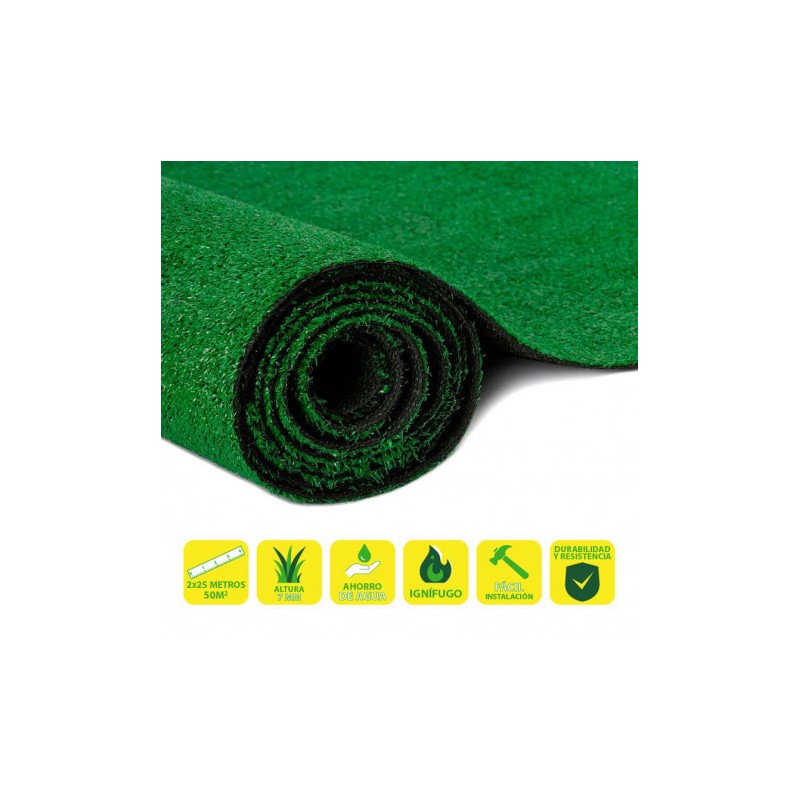 CESPED ARTIFICIAL 2X25 METROS 7MM...