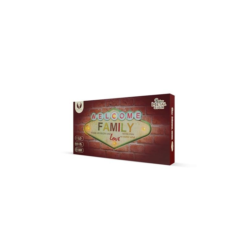 LAMPARA DECORATIVA LED RETRO WELCOME...