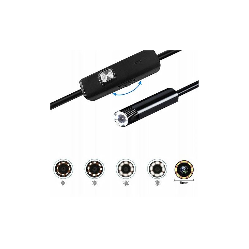 CAMARA ENDOSCOPICA 2METROS LENTE 8MM USB