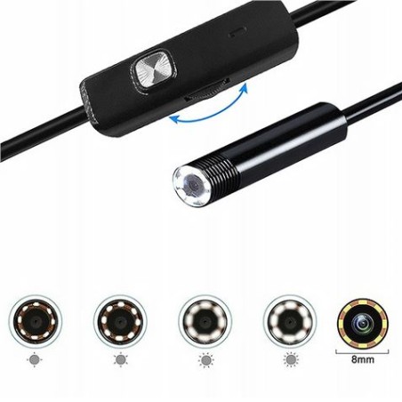 CAMARA ENDOSCOPICA 2METROS LENTE 8MM USB