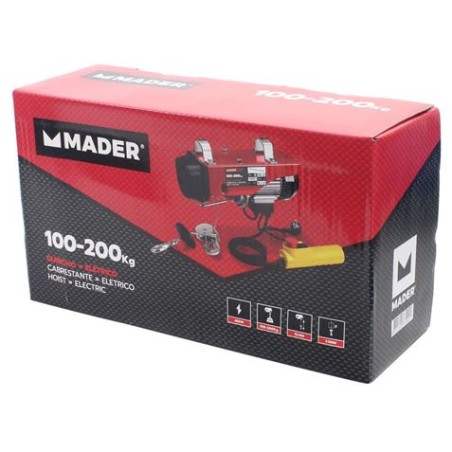 POLIPASTO / ELEVADOR ELÉCTRICO 200KG 480W MADER
