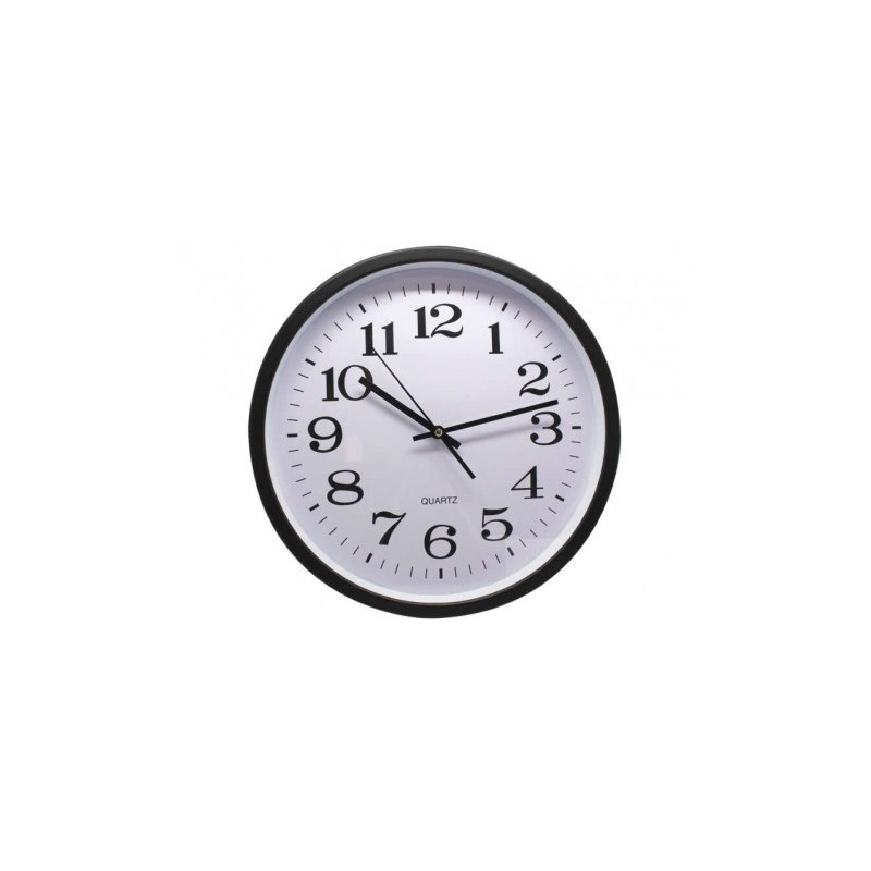 RELOJ OFICINA 35CM ALUMINIO NEGRO...