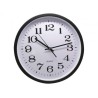 RELOJ OFICINA 35CM ALUMINIO NEGRO BISMARK