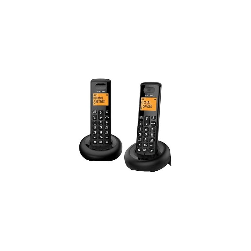 TELEFONO INALAMBRICO E160 DUO NEGRO ALCATEL