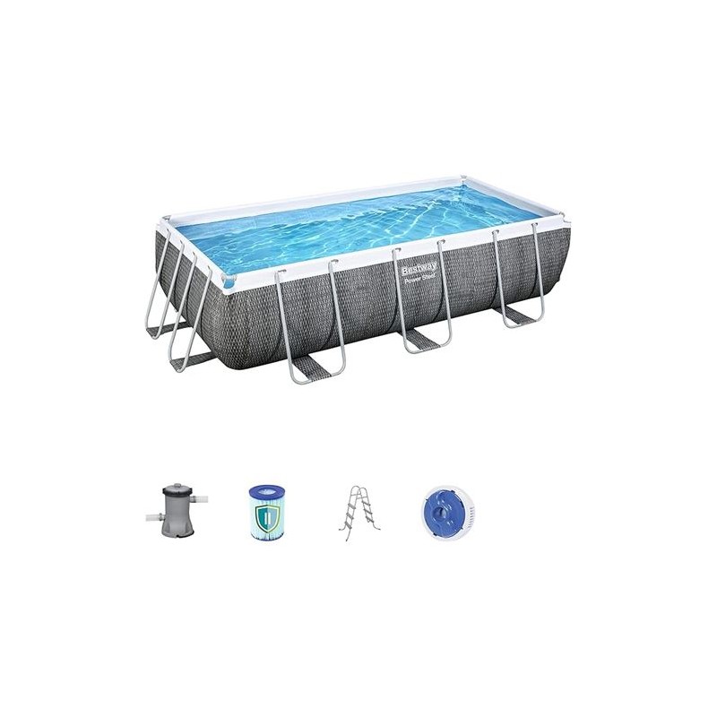 PISCINA RECTANGULAR POWER STEEL+...