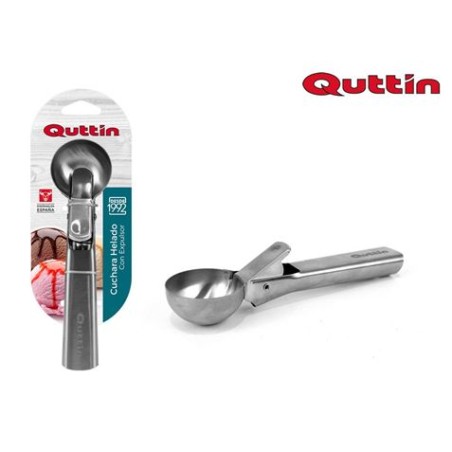 CUCHARA PARA HELADOS CON BOTON EXPULSOR ACERO INOX QUTTIN