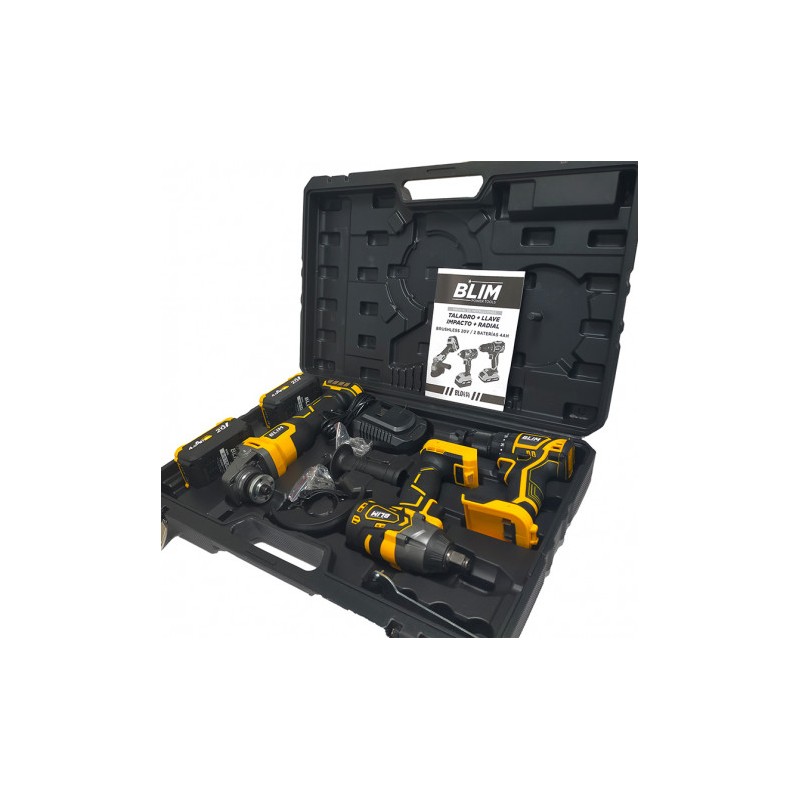 PACK 20V TALADRO + LLAVE IMPACTO +...