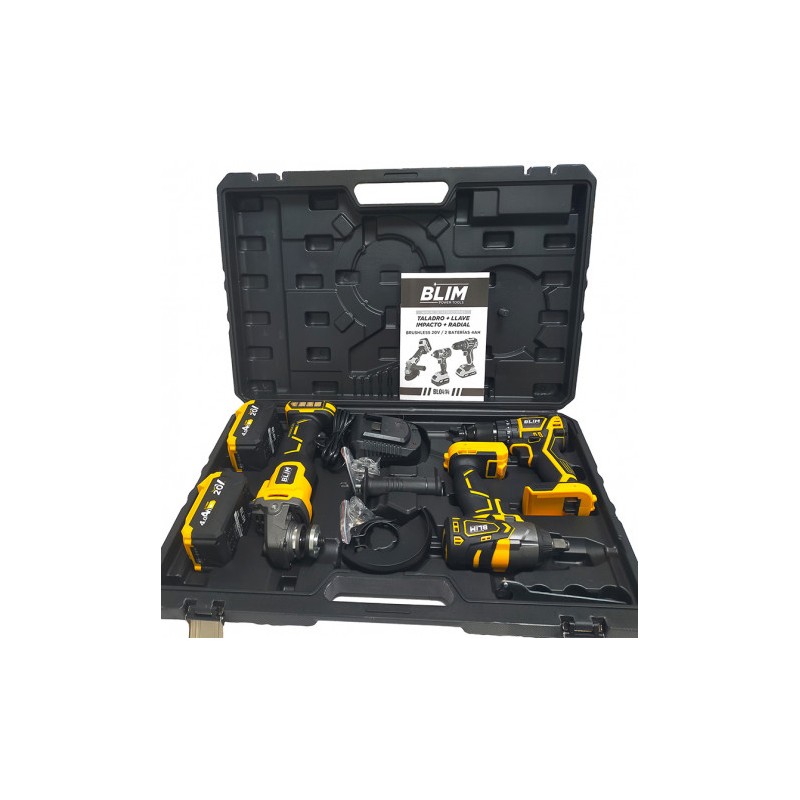 PACK 20V TALADRO + LLAVE IMPACTO +...