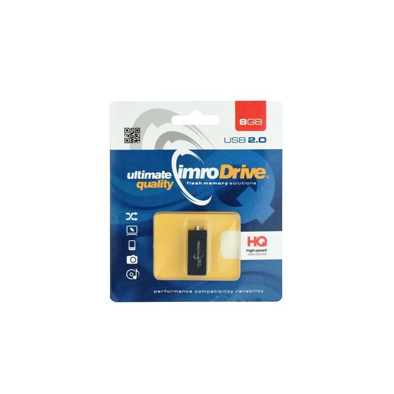 PENDRIVE EDGE BLACK IMRO 8GB